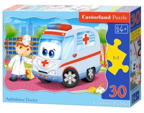 Puzzle konturowe 30: Ambulance Doctor