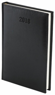 Kalendarz 2018 A4 Nebraska notes tyg. czarny