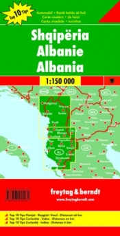ALBANIA MAPA 1:150 000 FREYTAG & BERNDT - Opracowanie zbiorowe