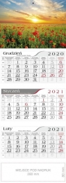 Kalendarz 2021 Trójdzielny Maki CRUX