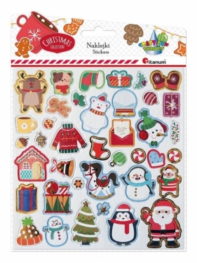 Naklejki 3D papier na filcu 39szt