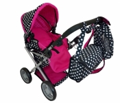 Wózek dla lalek głęboki z torbą