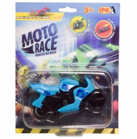 Moto Race - Kraksa na maxa - Motorek niebieski 8,5 cm (EP04112 - BLUE)
