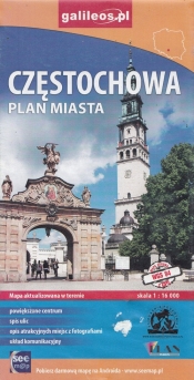 Częstochowa Plan miasta 1:16 000