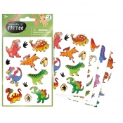 Zestaw tymczasowych tatuaży - Dinozaury, 1 szt.
