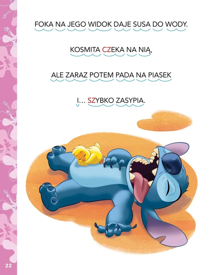 1, 2, 3, czytasz ty! Poziom 1. Wiosenna zabawa. Disney Stitch