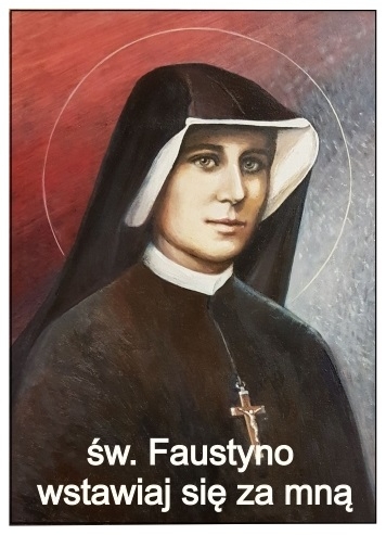 Św. Faustyna (magnes na lodówkę)