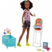 Barbie Opiekunka zestaw + lalki (FHY97)