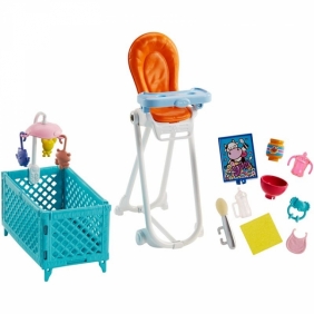 Barbie Opiekunka zestaw + lalki (FHY97)