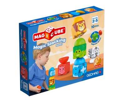 <img src='https://webimage.pl/pics/473/3/d871772003052.jpg' style='height:440px' /> Klocki magnetyczne Geomag Magicube Stacking Safari 10 034-305