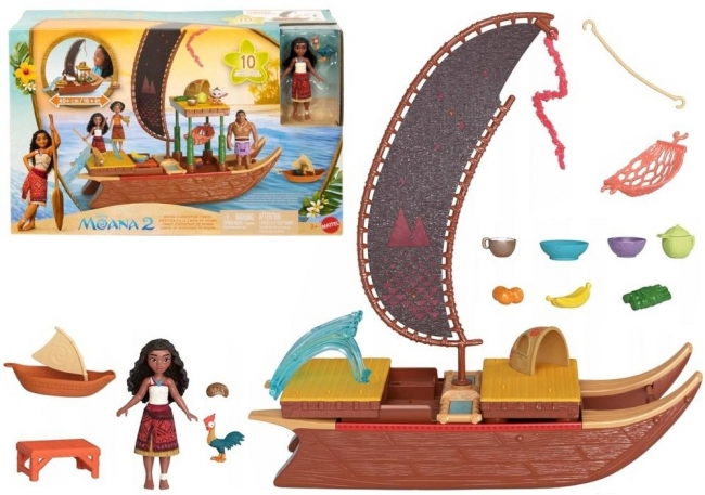 Figurki Disney Vaiana Wyprawa canoe