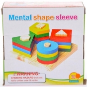 Klocki drewniane Mega Creative piramidka (454690)