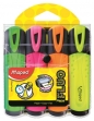Zakreślacz fluo peps mix kolorów 4 szt etui (742547)