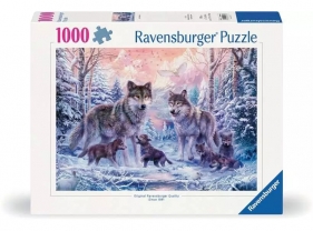 Ravensburger, Puzzle 1000: Śnieżne wilki (12000647)