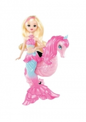 Barbie Perłowe Syrenki ze zwierzątkiem - <br />