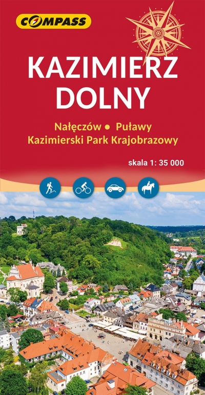 Kazimierz Dolny. Mapa turystyczna w skali 1: 35 000