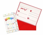 Zaproszenia z kopertami Happy Birthday 6szt