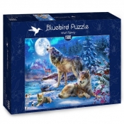 Bluebird Puzzle 1500: Rodzina wilków (70147)