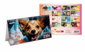 Kalendarz 2026 biurkowy Psy