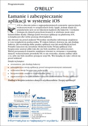 Łamanie i zabezpieczanie aplikacji w systemie iOS - Zdziarski Jonathan