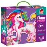 Puzzle podłogowe - Magiczny jednorożec, 37 el.Wiek: 3+