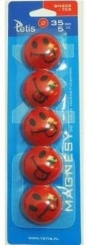 Magnesy do tablic czerwone 35mm/5szt. - język (GM302-TC5)