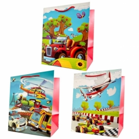 Torebka prezentowa dziecięca L szerokie dno mix