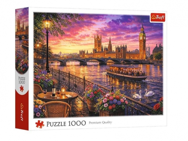 <img src='https://webimage.pl/pics/474/9/d5900511109474.jpg' style='height:440px' /> Puzzle 1000 Wieczór nad Tamizą Londyn TREFL