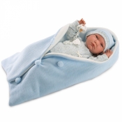 Lalka Bobas Lalo w niebieskim beciku 42 cm (74047)
