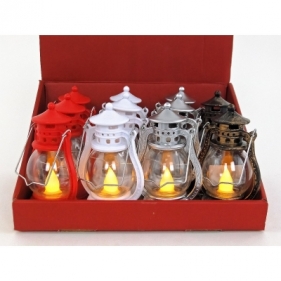 Lampion świąteczny Adar ledowy 12x7,5cm (490475)