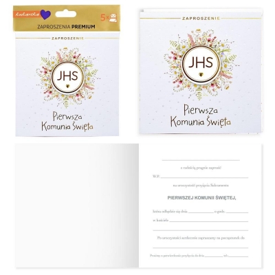 <img src='https://webimage.pl/pics/475/1/d5906850801475.jpg' style='height:440px' /> Zaproszenie Komunia (5szt)
