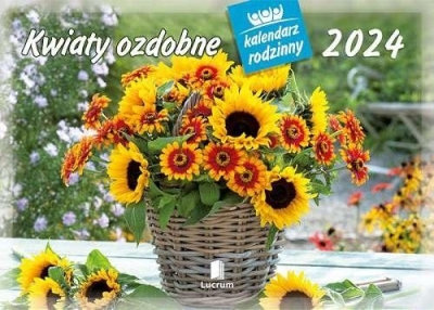 Kalendarz 2024 Rodzinny Kwiaty ozdobne