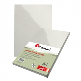 Okładki do bindowania Titanum A4/100 szt., 150mic - transparentne (86110)