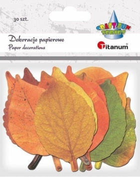 Dekoracje kartonowe - Liście, 30szt