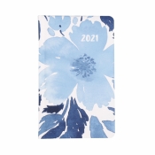 Kalendarz kieszonkowy A6 2021 - Niebieski kwiat