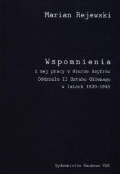 Wspomnienia z mej pracy w Biurze Szyfrów Oddziału II Sztabu Generalnego w latach 1930-1945 (Uszkodzona okładka)