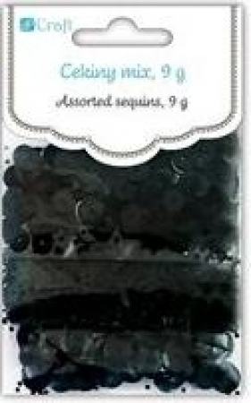 CEKINY MIX 9G CZARNE-DP CRAFT BPZ - DPCE-051