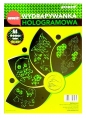 Wydrapywanka hologramowa A4 zielona