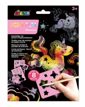 Wydrapywanki z szablonami - Jednorożec (CH221847)