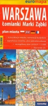 Warszawa plan miasta 1:26 000 4 plany w 1