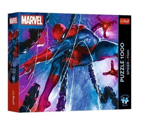 <img src='https://webimage.pl/pics/476/1/d5900511121476.jpg' style='height:440px' /> Puzzle 1000 Spiderman Sieć przygód TREFL