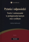 Pytania i odpowiedzi Teoria i zastosowania w postępowaniu karnym oraz Malinowski Andrzej