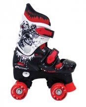 Wrotki Quadro rozmiar 34-36 czarne - <br />