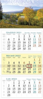 Kalendarz 2022 Trójdzielny Jesień KT9