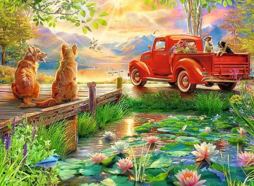 Ravensburger, Puzzle 500: Letnia miłość (12001847)