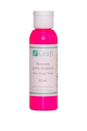 Neonowa farba akrylowa, 60 ml - pink (DPFN-003)