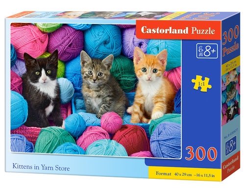 Puzzle 300 el. B-030477 Kittens in Yarn Store