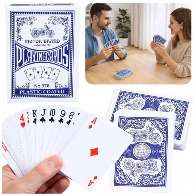 Karty do gry niebieskie 54szt.