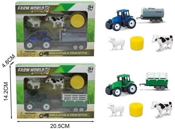 Zestaw farma traktor z akcesoriami MIX