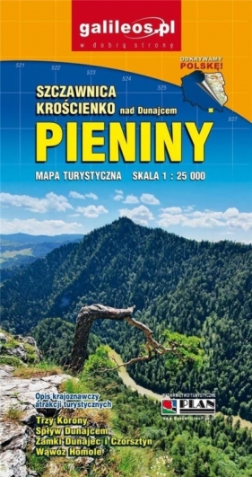 Mapa turystyczna - Pieniny 1:25 000 - Opracowanie zbiorowe